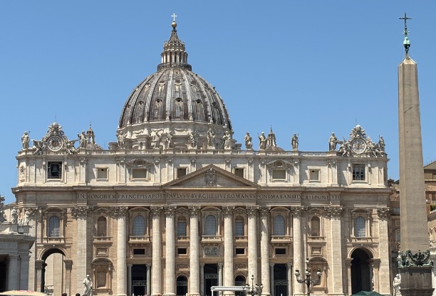 Outside of St. Peter's Basilica
