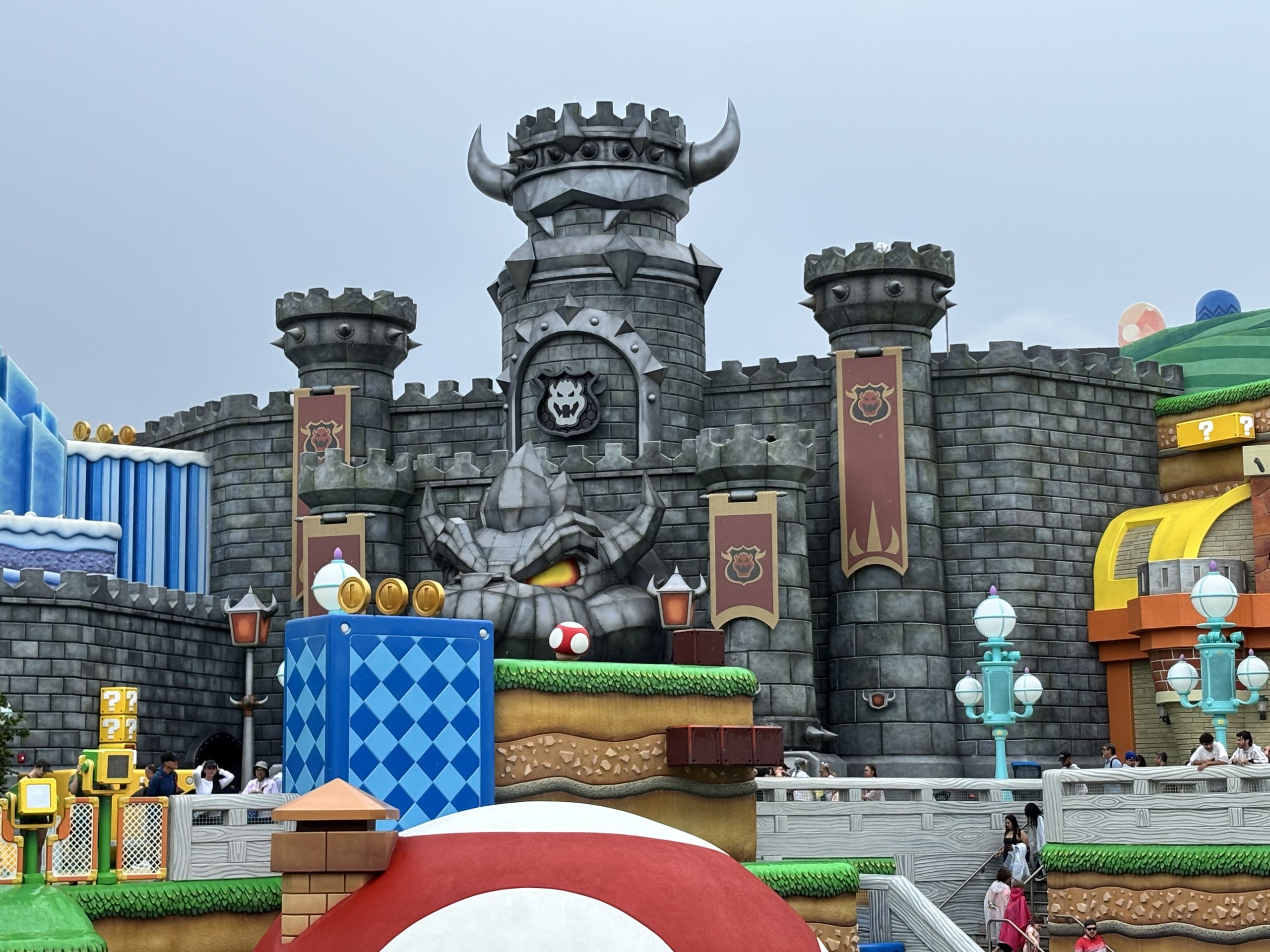 View of Bowser's Castle at Super Nintendo World at Epic Universe