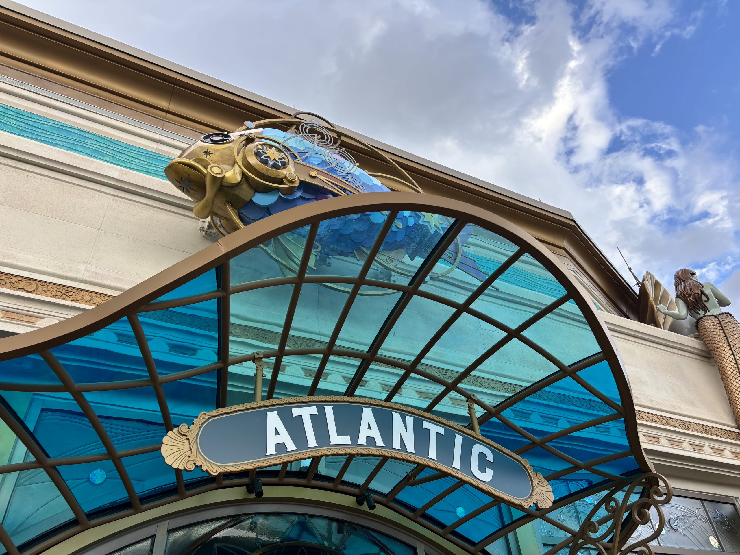 Sign for Atlantic restaurant