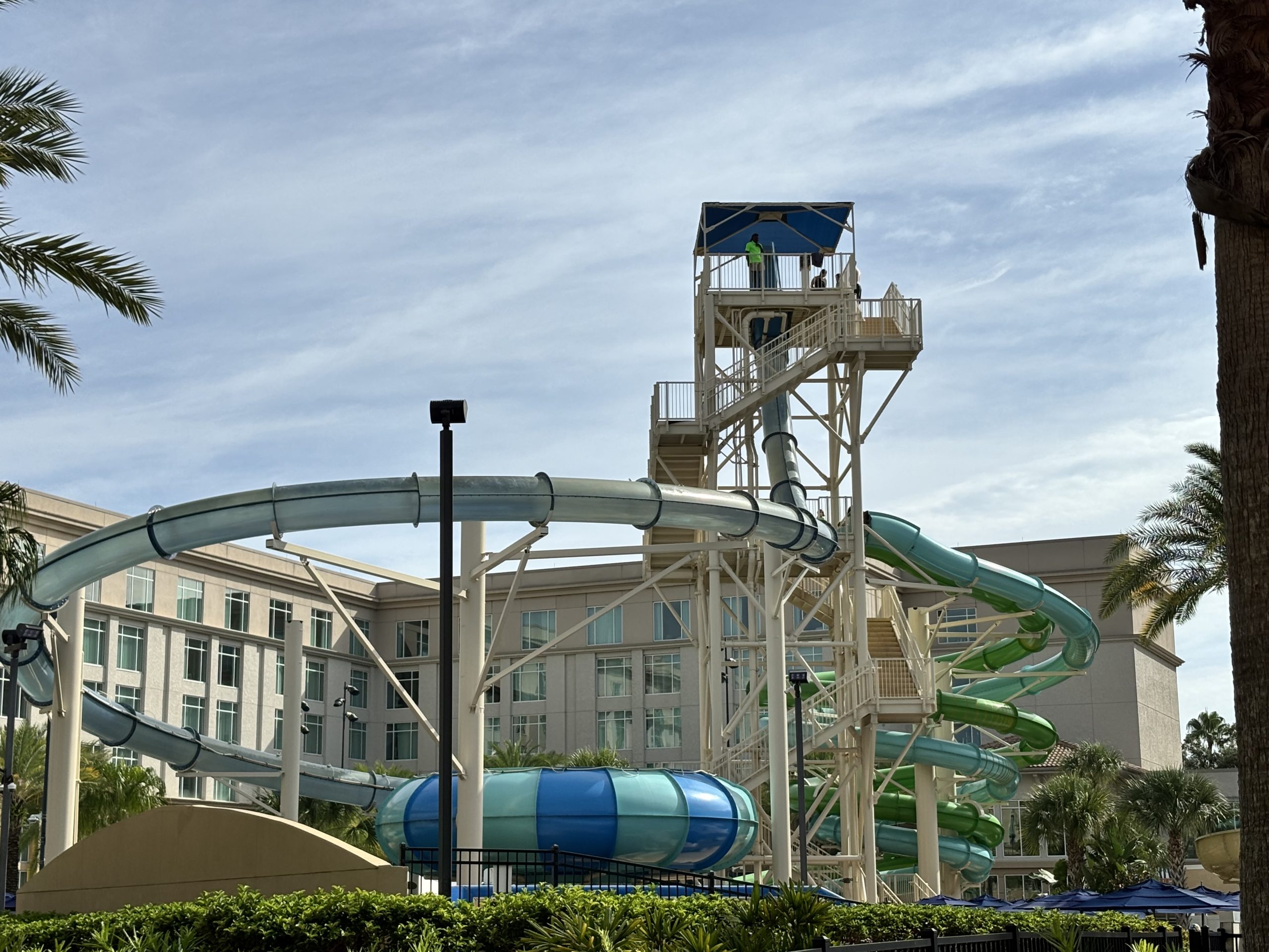 Gaylord Palms Resort & Convention Center large waterslide tower